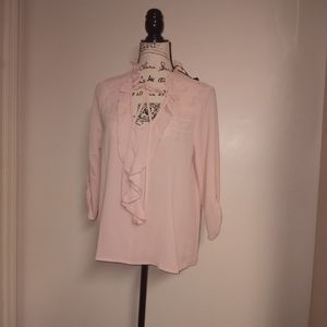 Sheer light pink blouse